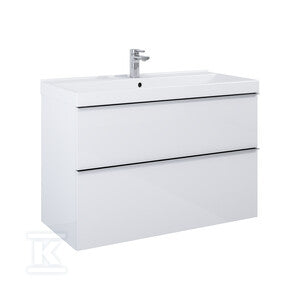 Szafka LOOK 100 2s white hg pdw