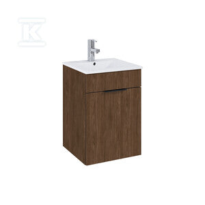 Zestaw z umywalką QUBO PLUS 40 1d orzech lincoln pdw