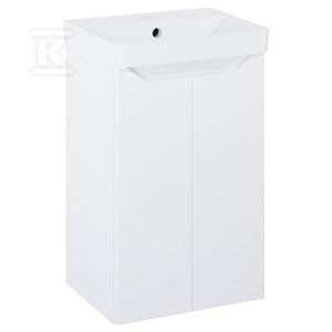 Zestaw szafka z umywalką HELO compact 40 2d white matt pdw