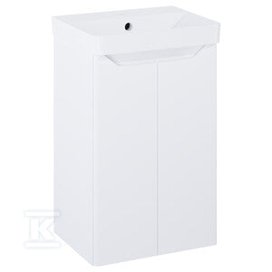 Zestaw szafka z umywalką HELO compact 40 2d white hg pdw