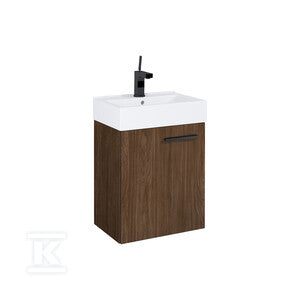 Zestaw szafka z umywalką TINY 45 1d orzech lincoln pdw (um.white hg)