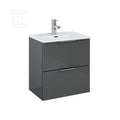 Zestaw szafka z umywalką STREET PLUS 50 2s anthracite hg pdw