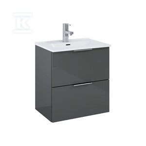 Zestaw szafka z umywalką STREET PLUS 50 2s anthracite hg pdw