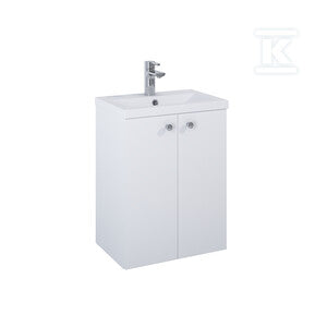 Zestaw szafka z umywalką KIDO 50 2d white matt podwójna