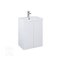 Zestaw szafka z umywalką KIDO 50 2d white hg podwójna