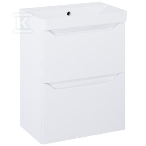 Zestaw szafka z umywalką HELO compact 50 2s white hg pdw