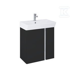 Zestaw z umywalką SKYE 60 2d black matt pdw