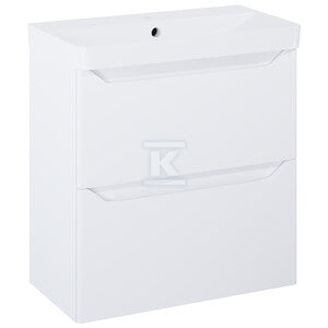 Zestaw szafka z umywalką HELO compact 60 2s white matt pdw