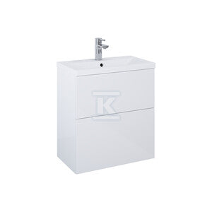 Zestaw szafka z umywalką KIDO 60 2s white hg podwójna