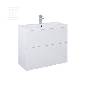 Zestaw szafka z umywalką KIDO 80 2s white hg podwójna