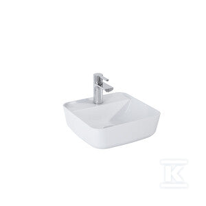 Umywalka TONIA 39x39 blat, ceram white hg