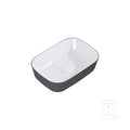 Umywalka RENI 46x33 blat, ceram white hg/anthracitet