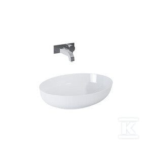 Umywalka RIKA 52x40 blat, ceram white hg