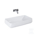 Umywalka AGNES 72x41 blat, ceram white hg