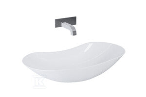 Umywalka PIATO 73x38 blat, ceram white hg