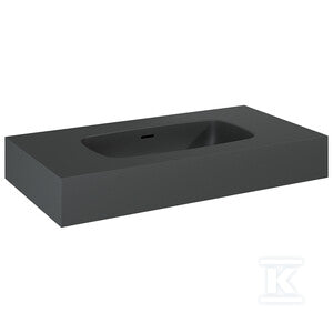 Umywalka DIMPLE 80 ścienna, marmur anthracite matt
