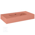 Umywalka DIMPLE 80 ścienna, marmur terra pink matt
