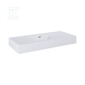 Umywalka DIMPLE 100 ścienna, marmur white matt