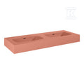 Umywalka DIMPLE 120 duo ścienna, terra pinkt