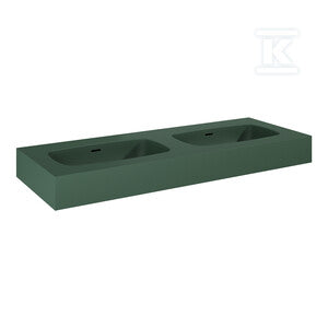 Umywalka DIMPLE 120 duo ścienna, forest greent