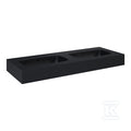 Umywalka DIMPLE 120 duo ścienna, marmur black matt