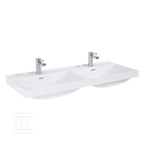 Umywalka MAXXI 120 duo, ceram white hg