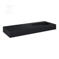Umywalka DIMPLE 120 prawa (60+60) ścienna, blackt
