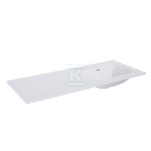 Umywalka SKAPPA 120 bez otworu prawa (60+60) ceram white hg