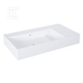Umywalka LEVEL 80 lewa ścienna, solid-surface white matt