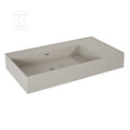 Umywalka LEVEL 80 lewa ścienna, solid-surface fume matt