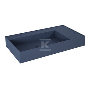 Umywalka LEVEL 80 lewa ścienna, solid-surface navy bluet