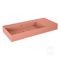 Umywalka LEVEL 100 lewa ścienna, solid-surface terra pinkt