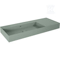 Umywalka LEVEL 120 lewa ścienna, solid-surface sage matt