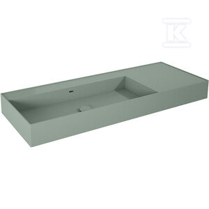 Umywalka LEVEL 120 lewa ścienna, solid-surface sage matt