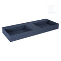 Umywalka LEVEL 120 duo ścienna, solid-surface navy bluet