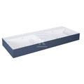 Umywalka LEVEL 120 duo ścienna, solid-surface whitet/navy bluet