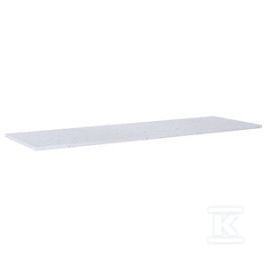 Blat terrazzo 160/46/2 white matt