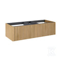 Komoda ASAMI slim 120 2s dąb naturalny fornir pdw