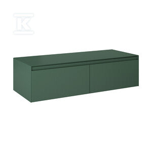 Komoda SPLIT SLIM 120 2s forest greent z blatem pdw