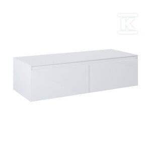 Komoda SPLIT SLIM 120 2s white hg z blatem pdw