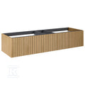 Komoda ASAMI slim 160 2s dąb naturalny fornir pdw