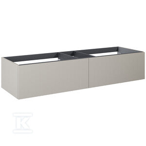 Komoda LOOK slim 160 2s fume matt pdw