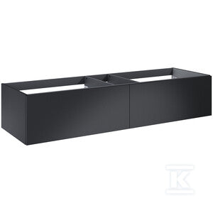 Komoda LOOK slim 160 2s black matt pdw