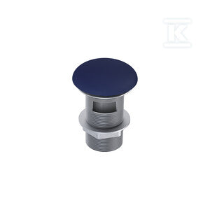 Korek umywalkowy klik-klak z przelewem navy blue matt