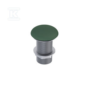 Korek umywalkowy niezamykany bez przelewu forest green matt