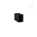 Półka otwarta/moduł pojedynczy LOOK 20 black matt pdw