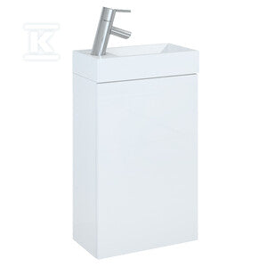 Zestaw szafka z umywalką YOUNG BASIC 40 1d white hg pdw