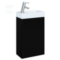 Zestaw szafka z umywalką YOUNG BASIC 40 1d black hg pdw