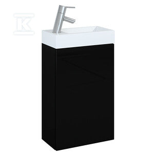 Zestaw szafka z umywalką YOUNG BASIC 40 1d black hg pdw