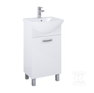 Zestaw szafka z umywalką SUNN 45 1d white hg nn